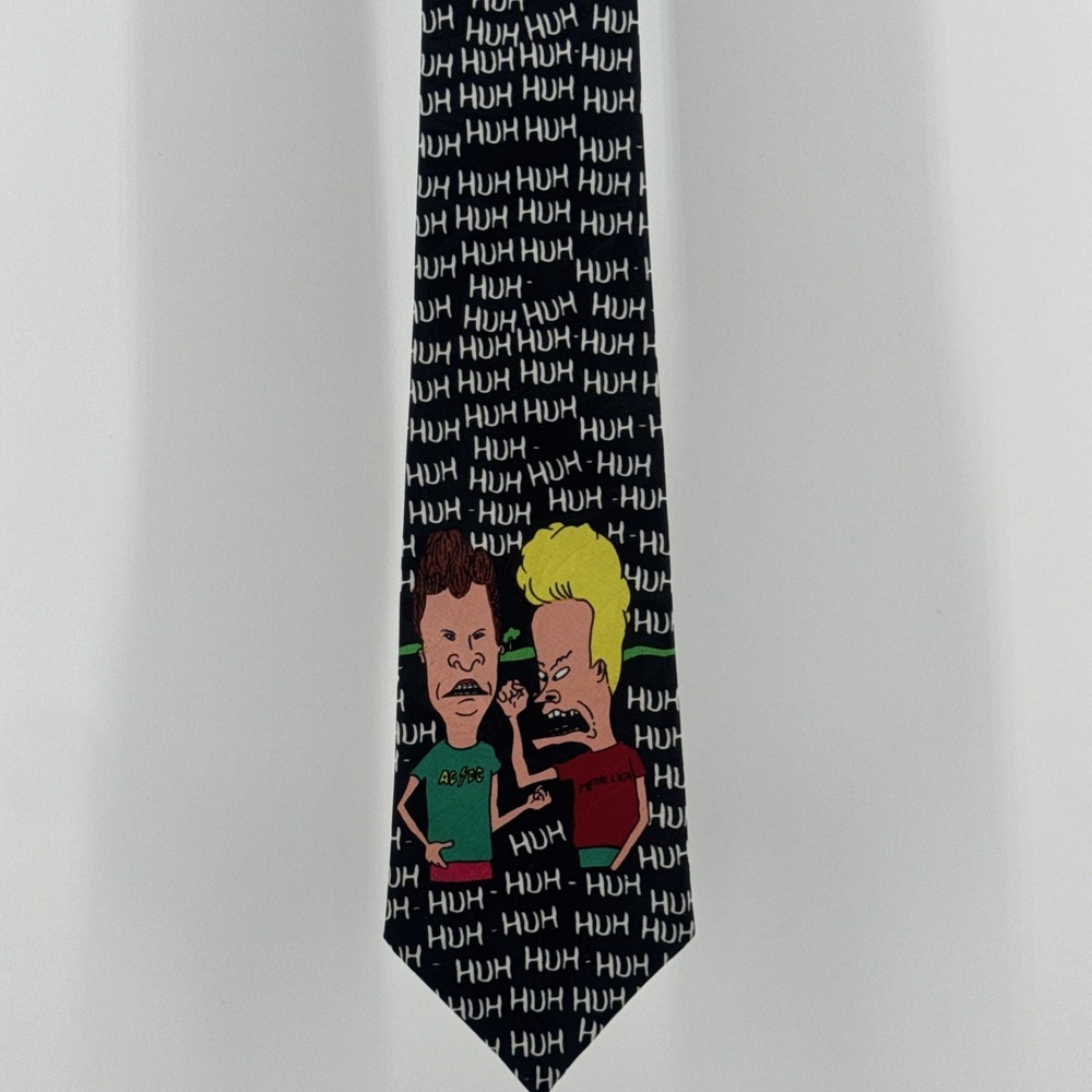 Used Beavis & Butthead Funny Cartoon Novelty Dress Suit Necktie Tie